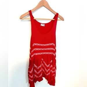 Free People Voile and Lace Trapeze Slip